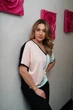 Пижама: футболка и брюки Effetto 48(XL) Персик-Мята-Чёрный (69759) - изображение 2