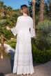 Длинное кружевное платье на пуговицах Fresh Cotton 21F-044C 44(M) Белый - изображение 2