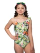 Детский цельный купальник Keyzi Flowers big W 152 Принт - изображение 1