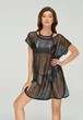 Пляжная туника сетка Marc & Andre CU21-07-2112 One Size Черный - изображение 1