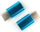 Адаптер Dengos USB Type-C - Micro USB Blue (ADP-007) - зображення 6