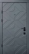 Входная дверь Qdoors Авангард Тиффани 860-960*2050 мм грифель структура софт/белая эмаль короб 2 цвета (QA818ч/б) - изображение 1