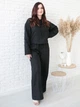 Льняные брюки Палаццо черные L - linen island (132006) - изображение 4