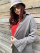 Лляна сукня - сорочка сіра XL - linen island (132149) - зображення 2