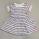 Літнє плаття Minoti Stripe Cherries 13144 86см Білий в синю смужку - зображення 1