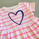 Літнє плаття Minoti Stripe Heart 13146 92см Білий в рожеву смужку - зображення 2