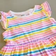Літнє плаття Minoti Stripe 2TDRESS01 86см Білий різнокольорова смужка - зображення 2