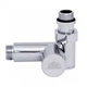 Кран кутовий під ТЕН Laris 1/2" - 1/2" для рушникосушок (LX-2044) - зображення 3
