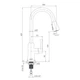 Смеситель для кухни Imprese Podzima Ledove ZMK01170115 с выдвижной лейкой хром - изображение 4