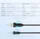 Кабель Vention USB-A 2.0 — microUSB B, 1.5 м Black (VAS-A04-B150-N) (59625004) - зображення 4