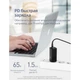 Сетевое зарядное устройство PZOZ GAN 65W (2 usb type-c + 1 usb A) Black - изображение 3
