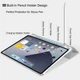 Силіконовий чохол обкладинка Transparent + Pencil Holder BBM1 для iPad 10 2022/2024 10,9"/iPad 11" 2025 (A16) Сірий - зображення 4