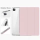 Силиконовый чехол обложка Transparent + Pencil Holder BBM1 для iPad Pro 11’’ 2018/2020/2021/2022 Розовый - изображение 6