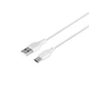 Зарядное устройство XO L65EU 2.4A адаптер 2 USB + кабель Type C Белый - изображение 2