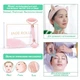 Набор гуаша Jade Roller ролик и скребок галочка из Розового кварца - изображение 6