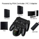 Зарядна док станція DOBE для DualShock 4 PS4 на 2 геймпада з LED підсвічуванням Чорний - зображення 2