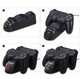 Зарядна док станція DOBE для DualShock 4 PS4 на 2 геймпада з LED підсвічуванням Чорний - зображення 4