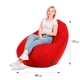 Крісло-мішок SanchoBAG Груша Велюр M 110x80 см Emerald (kmg1001-v105-m) - зображення 5