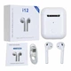 Бездротові безпроводові сенсорні навушники i12-TWS Double V 5.0 EDR Bluetooth, Pop-up, Stereo Bass, White - изображение 3