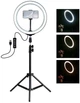 Кільцева Лампа RING FILL LIGHT 26см на штативі (2,1м) із тримачем для телефону, лампа блогера, Лед лампа - изображение 2
