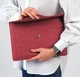 Чохол для ноутбука конверт Gudzyk MacBook Air 2020 Малиновий - зображення 4