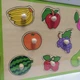 Дерев’яні вкладиші Viga Toys Фрукти Яскраві пазли-фігурки для дітей (50020) - зображення 5