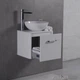 Тумба Fancy Marble Fiji 50 со столешницей и умывальником Kris 420 Белый - изображение 3