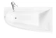 Ванна з штучного каменю Rock Design Prima R 170x90 см - зображення 3