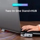HUB адаптер USB Baseus Armor Age Type-C Bracket Multifunctional HUB Adapter Space 3USB*3.0, Type-C, 4KHDMI, AUX, RG45 переходник хаб (CAHUB-AJ0G) - изображение 8