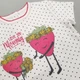 Футболка для девочек Minikin 20060380 Клубнички 80р. Белый с черным - изображение 3