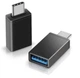 Переходник USB OTG-01 с телефона на флешку - Type-C черный - изображение 1
