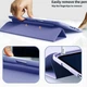 Силиконовый чехол обложка + Pencil Holder BBM1 для iPad Pro 11’’ 2021/2022 Серо-фиолетовый - изображение 11