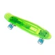Пенни борд (Penny Board) 850, Колеса и дека светящиеся, зеленый - изображение 1