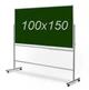 Доска поворотная UkrBoards магнитно-меловая двусторонняя 100 x 150 см - изображение 1