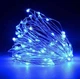 Светодиодная гирлянда нить Роса 10 м 100 LED на батарейках синий цвет гирлянда проволока гибкая гирлянда - изображение 1
