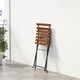 Садовий стілець IKEA (ІКЕА) TARNO складаний Чорний/Світло-коричневий 900.954.28 - зображення 3