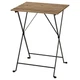 Садовий стіл IKEA (ІКЕА) Tarno складаний чорний/світло-коричневий 700.954.29 - зображення 1