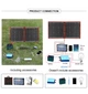 Сонячна панель Складна DOKIO FFSP 80W 5V/12V з контролером Вологозахищена - зображення 4