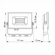 LED прожектор TITANUM 10W 6000K 220V (TL-F106W) - изображение 3