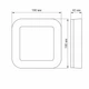 LED светильник ART (ЖКХ) квадратный VIDEX 15W 5000K 220V (VL-BHFS-155) - изображение 4