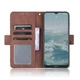Чохол-книжка з кишеньками Deexe Wallet Stand для Nokia G10 / G20 - Brown - зображення 6