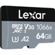 Карта памяти Lexar 64GB microSDXC class 10 UHS-I 1066x Silver (LMS1066064G-BNANG) - изображение 2