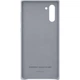 Оригинальный защитный кожаный чехол бампер Leather Cover для Samsung Galaxy Note 10 (N970) EF-VN970LJEG - Gray - изображение 4