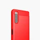 Чохол Lenuo Carbon Fiber для Sony Xperia 5 II Red - изображение 2