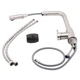 Змішувач для кухні Lidz Aria 015FL-13 з висувною лійкою U-образний нікель LDARI015FL1NKS34944 - зображення 2