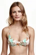 Верхняя часть купальника на подкладке с принтом для женщины H&M 0305663003 XL Комбинированный - изображение 2