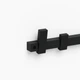 Вешалка настенная деревянная на 2 крючка Pab.objects Fence x2 old Черная 19см (pab0042) - изображение 4