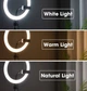 Кольцевая LED лампа с держателем для смартфона UKC диаметр 26 см - изображение 7