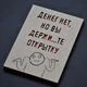 Открытка "Денег нет" из дерева 19х14.5см - изображение 1