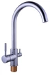 Смеситель кухонный Globus Lux lazer GLLR-0333 Chrom Хром комбинированный (11606) - изображение 1